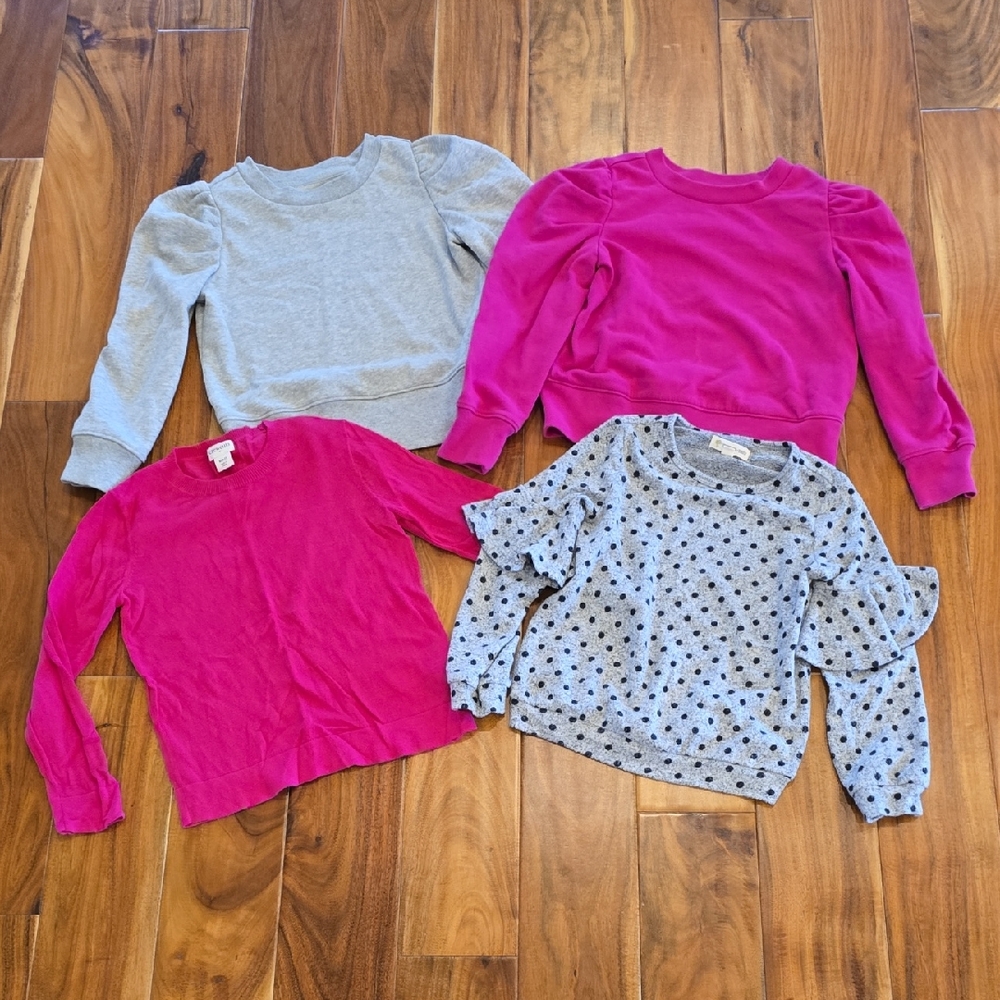 Girls Size S Long Sleeve Tops. GAP, Crewcuts, Tucker & Tate. 4 Tops